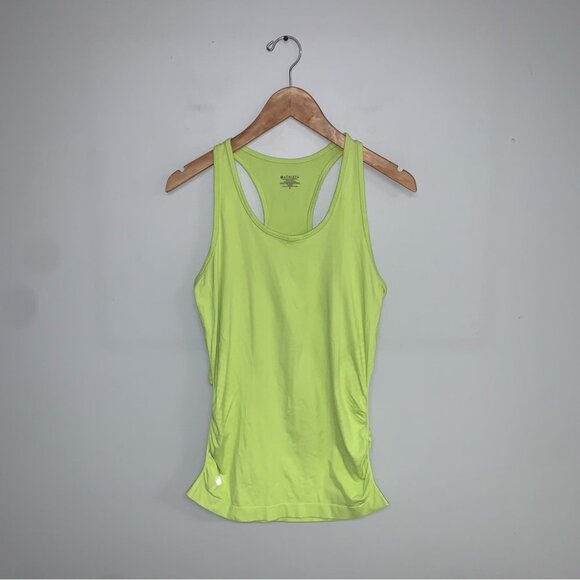 Athleta Speedlight Seamless Tank Top Women’s Size Small Bright Neon Racerback - Picture 2 of 7